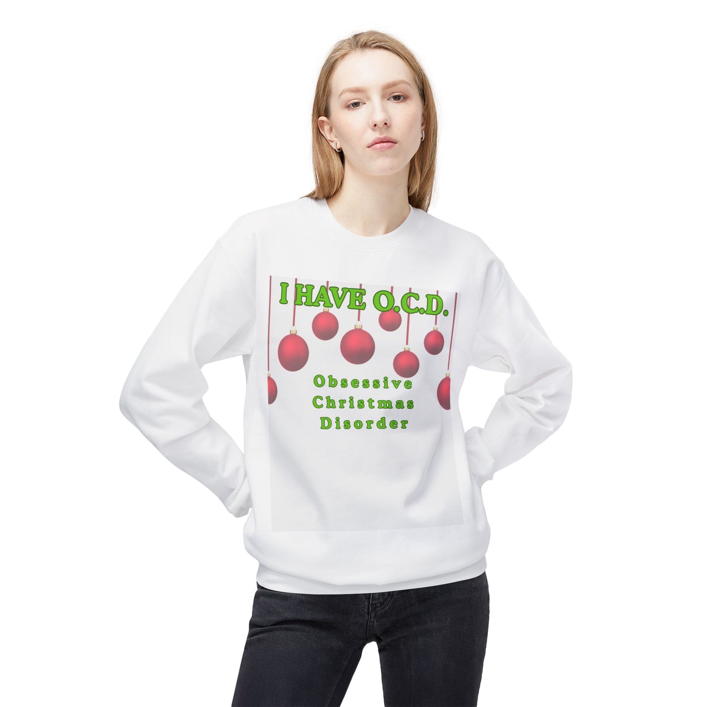 Funny Christmas Sweatshirt, Unisex Crewneck, Holiday Gift, Quirky Humor, Winter Apparel, Christmas Decorations